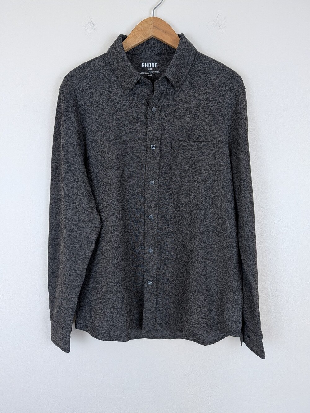 Rhone WFH Long Sleeve Casual Button Front Shirt